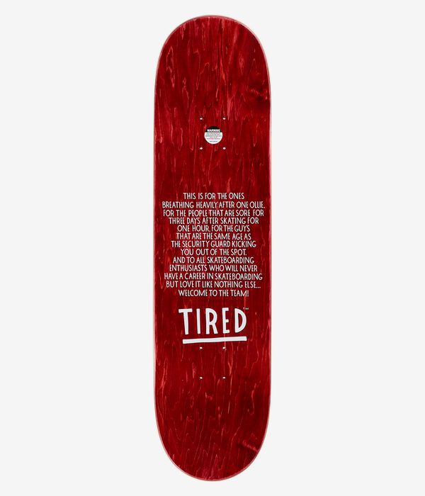 Tired Skateboards Moto Sports 8.25