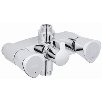 Grohe Costa-S douchekraan m. omstel z. koppelingen HOH=12cm chroom