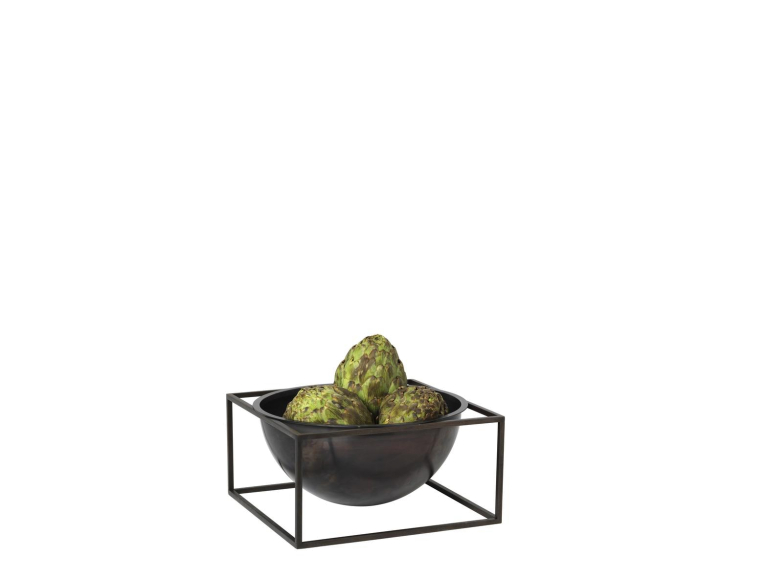 Audo Copenhagen Kubus Bowl Centerpiece schaal large Ø23 goud