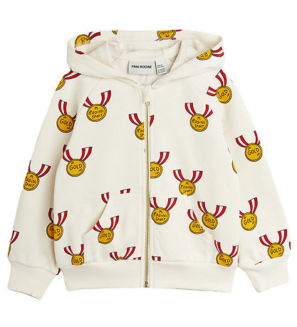 Mini Rodini Cardigan m. H?tte - Medals - Beige