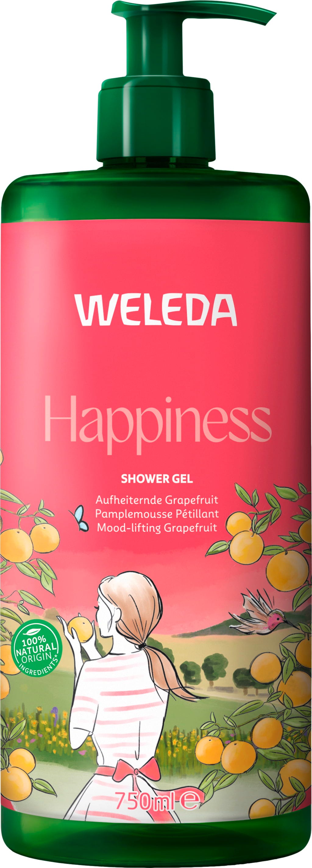Weleda  Happiness Shower Gel Grapefruit, 750 ml