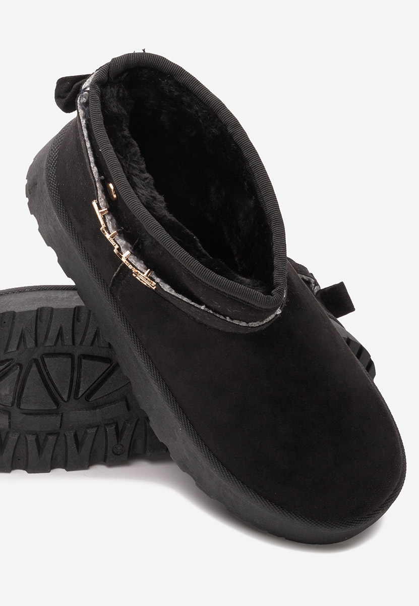 Bottes à plateforme noires Agnesa