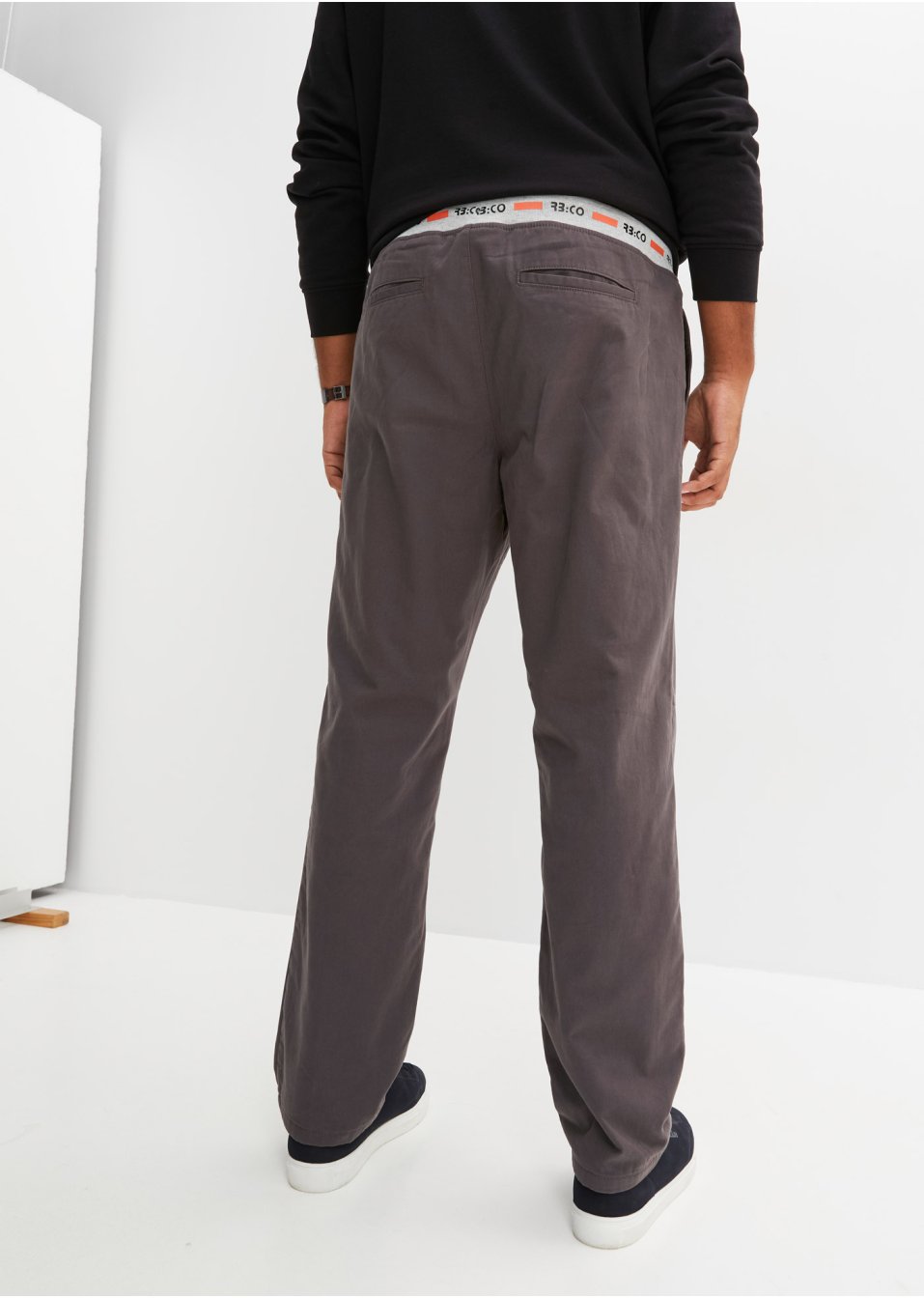 Pantalon thermo taille extensible Loose Fit, Straight