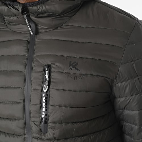 Doudoune Capuche Vert Kaki