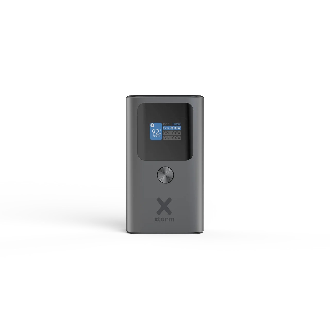 (30W) 10000mAh Nova Mini USB A / 2x USB C Powerbank Fast Charge Ladegerät (XNP100) - Grau