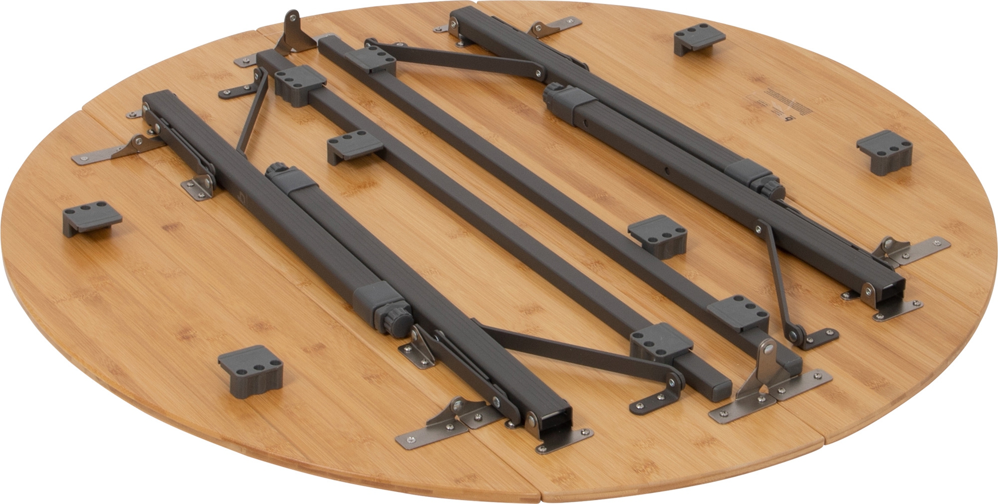 Bo-Camp Campingtisch Urban Outdoor Poundbury Bambus rund 90 cm 3-fach höhenverstellbar