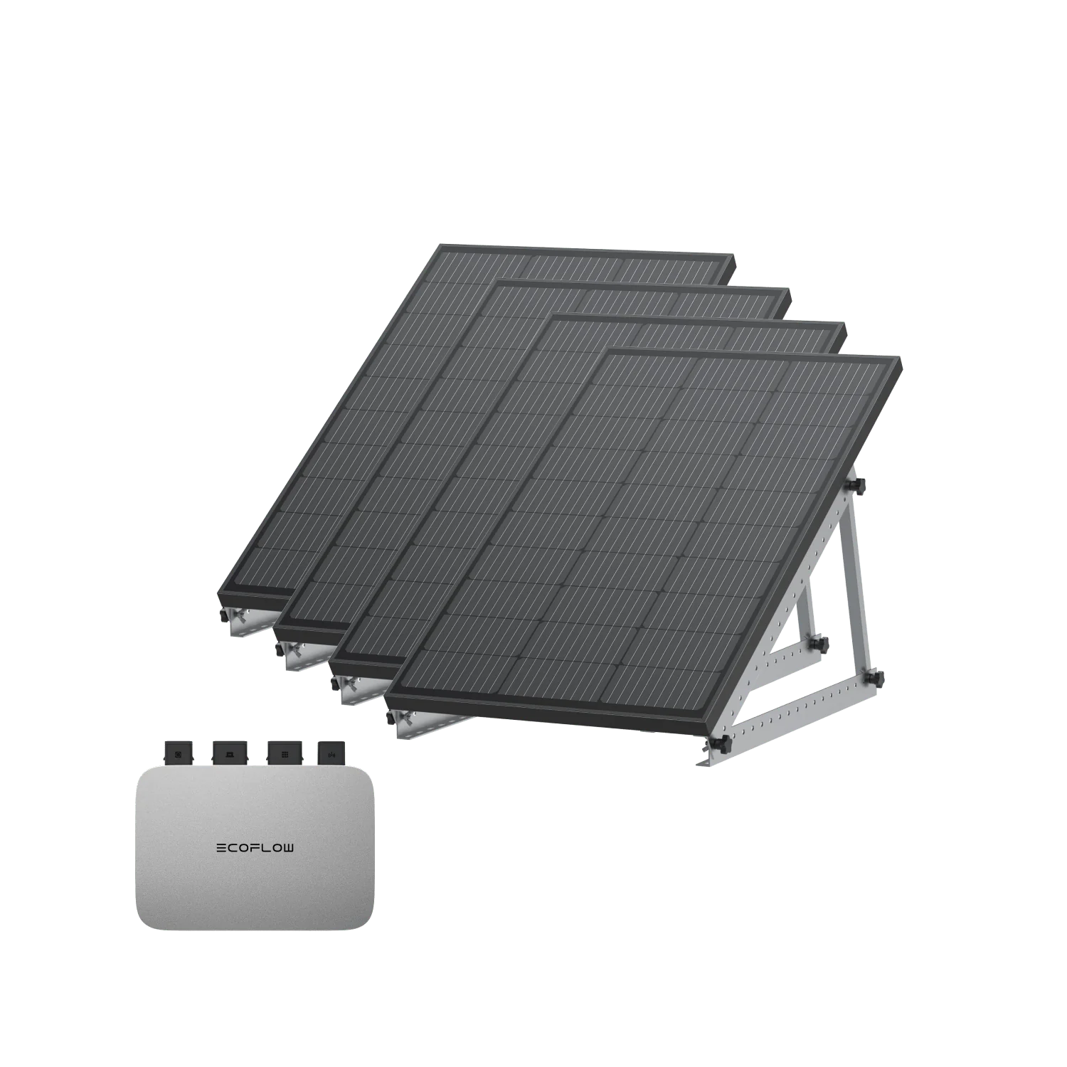 EcoFlow PowerStream Balkonkraftwerk 800W - 100W Starres Solarpanel