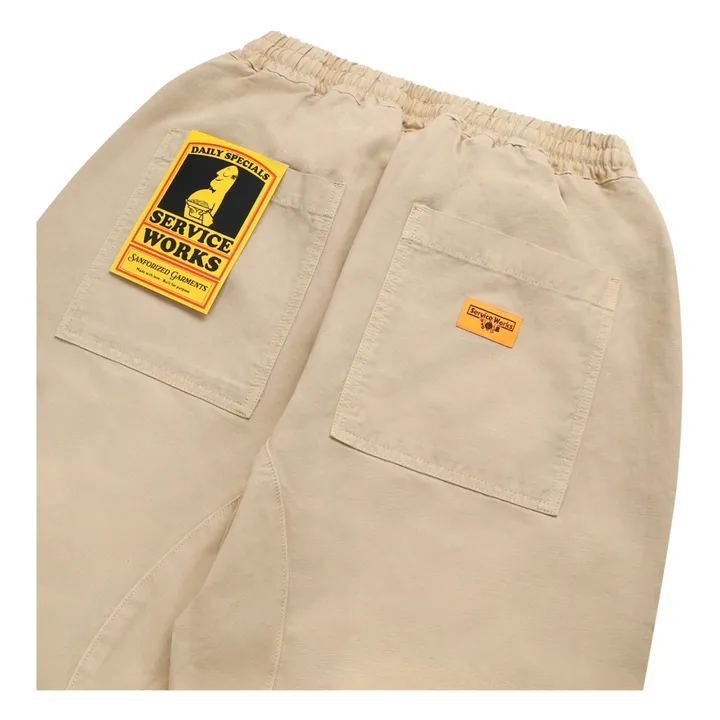 Service Works Pantalon Classic Chef Coton Bio | Beige