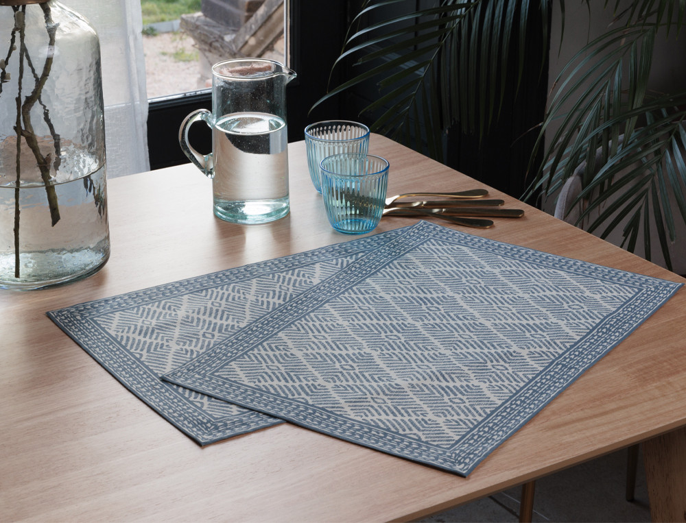 Lot de 2 sets de table-Douceur minérale