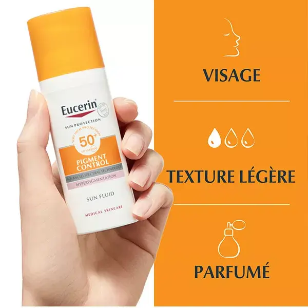 Protetor Solar Fluido Anti-Manchas Escuras Eucerin Controle de Pigmentação FPS 50+ 50ml