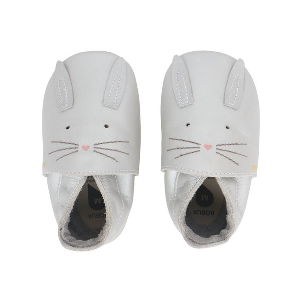 Chaussons en cuir 20-21 Silver Hop - BOBUX