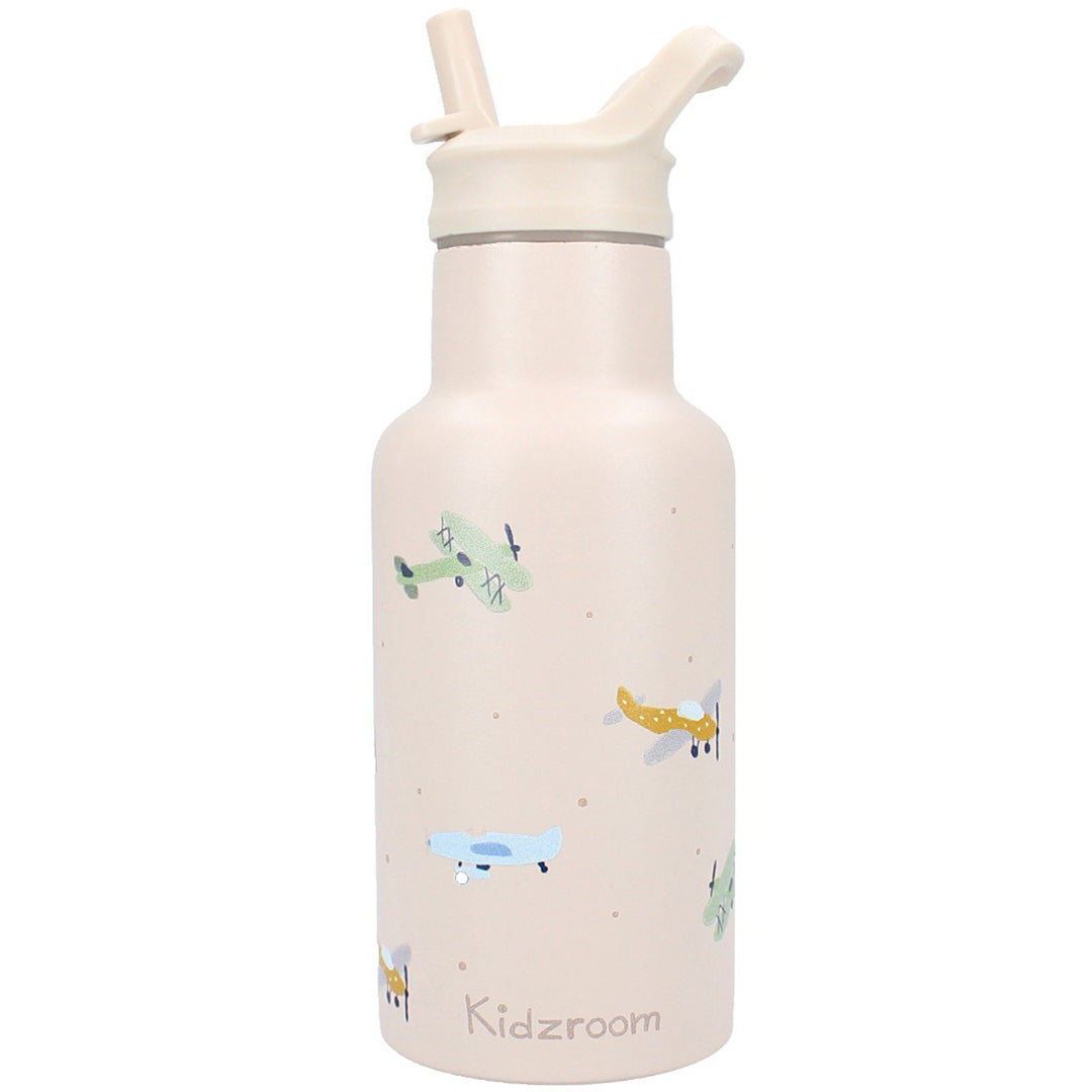 kidzroom rvs drinkfles small talk - vliegtuig - 350 ml