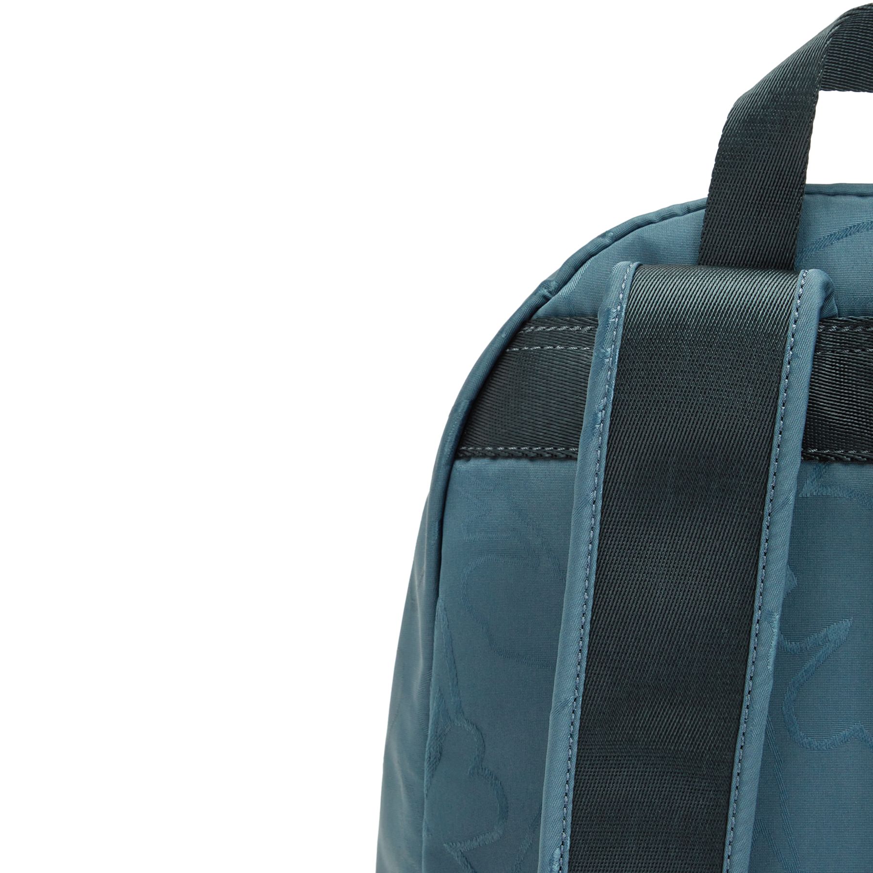 DELIA Sac à Dos Moyen avec Poche Frontale et Poignée Supérieure - Nocturnal Grey Jacquard