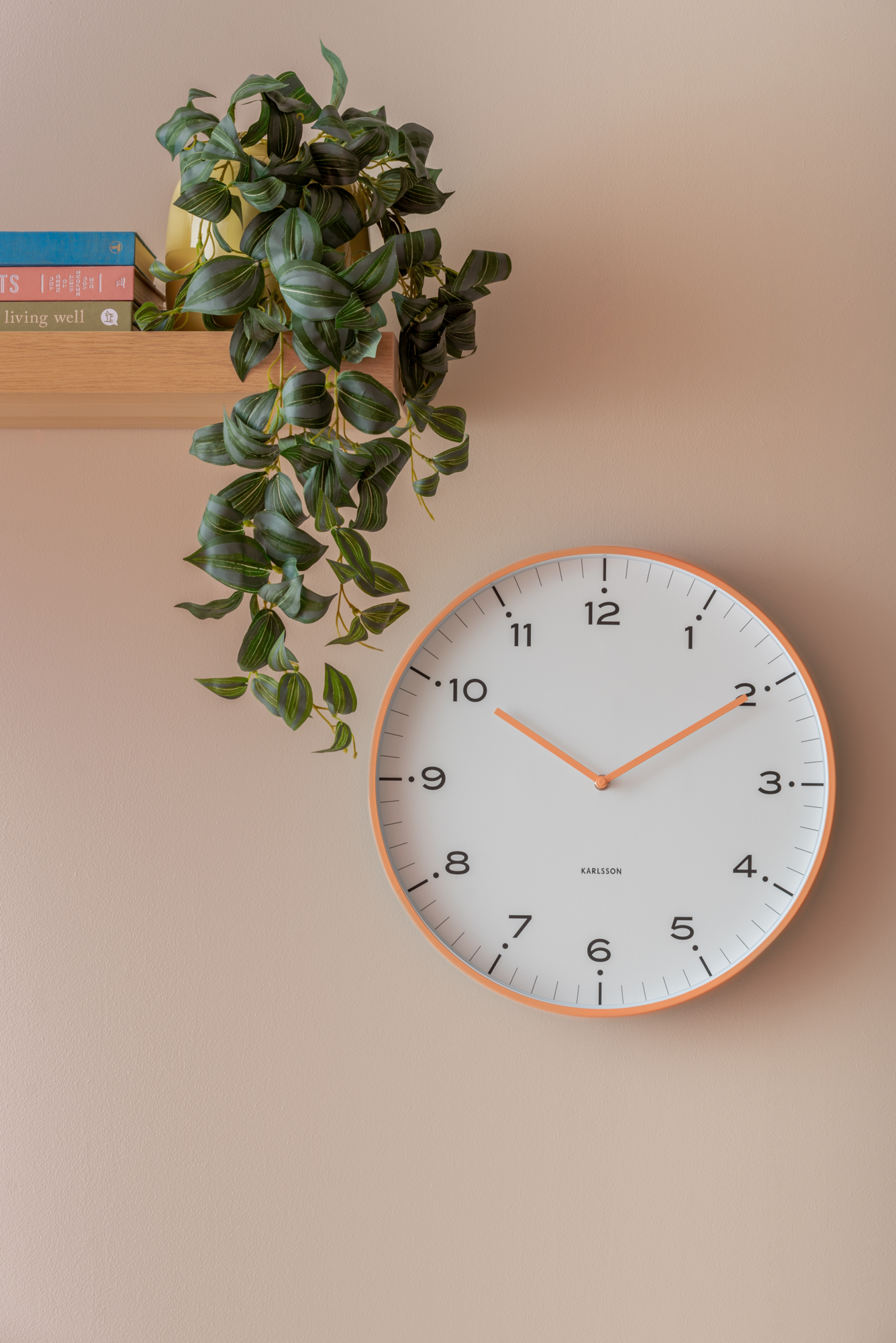Wall clock Circus Rings turquoise blue