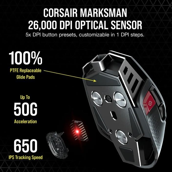 Corsair Souris Gamer M65 ULTRA WIRELESS RGB