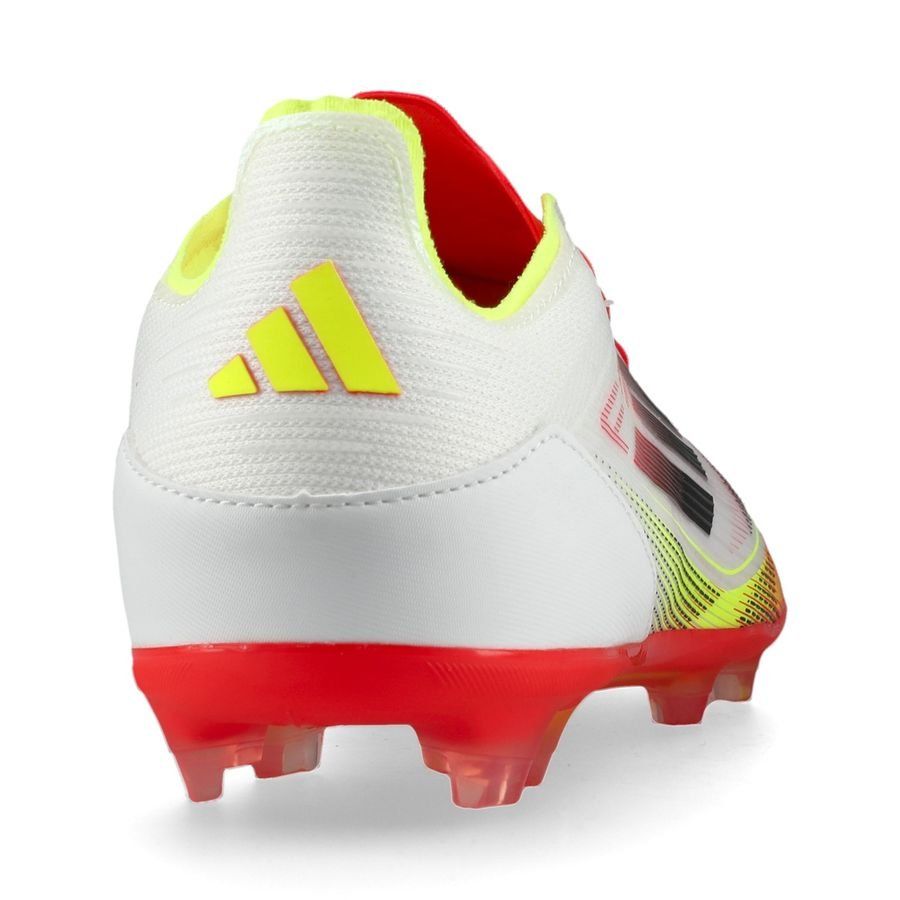 adidas F50 Elite FG Pure Victory - Blanc/Noir/Jaune Enfant