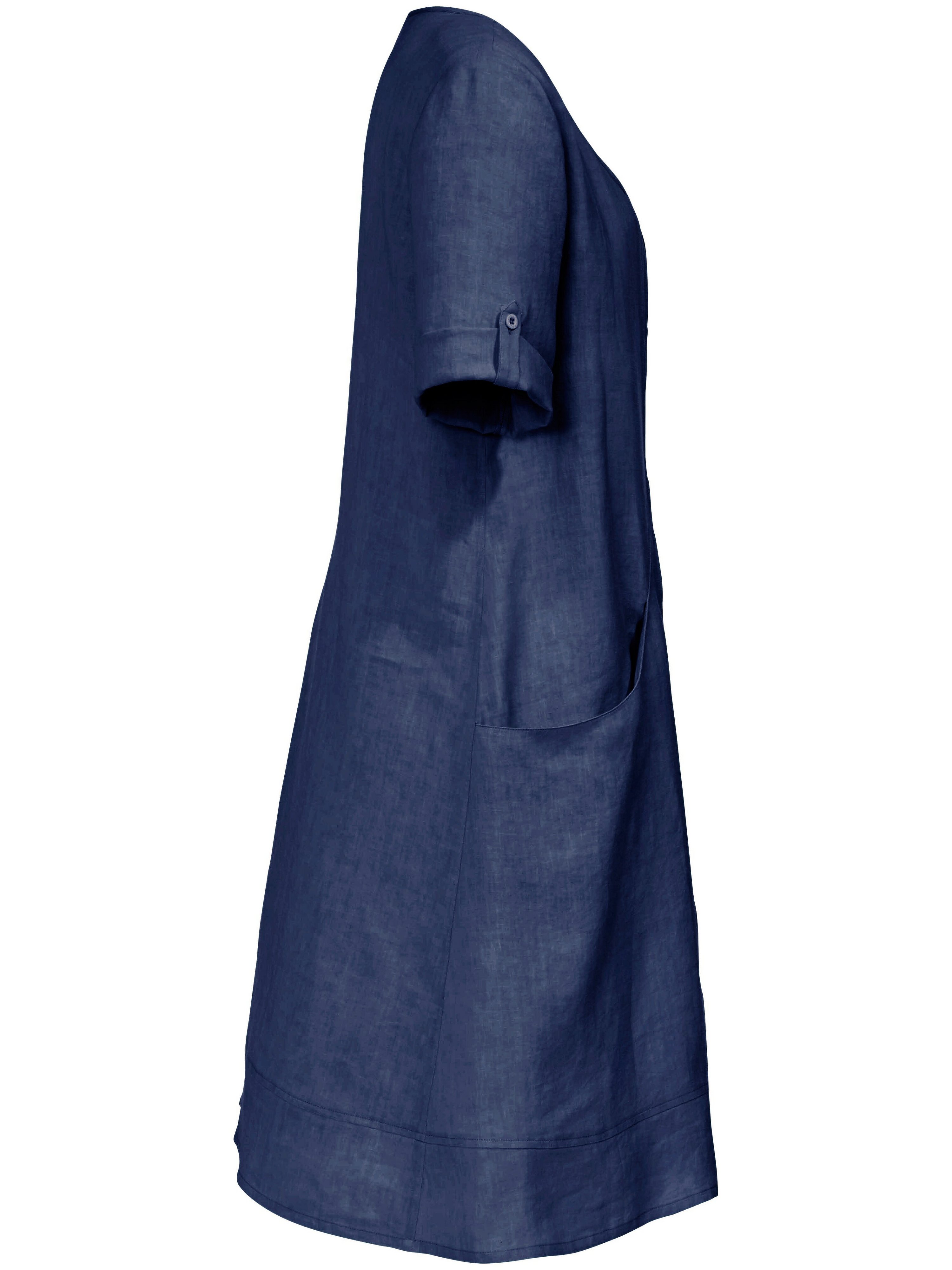 Kleid aus 100% Leinen mit 3/4-Arm