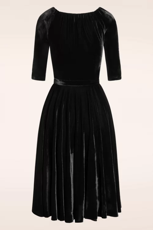 Glamour Bunny Marilyn swing jurk in zwart