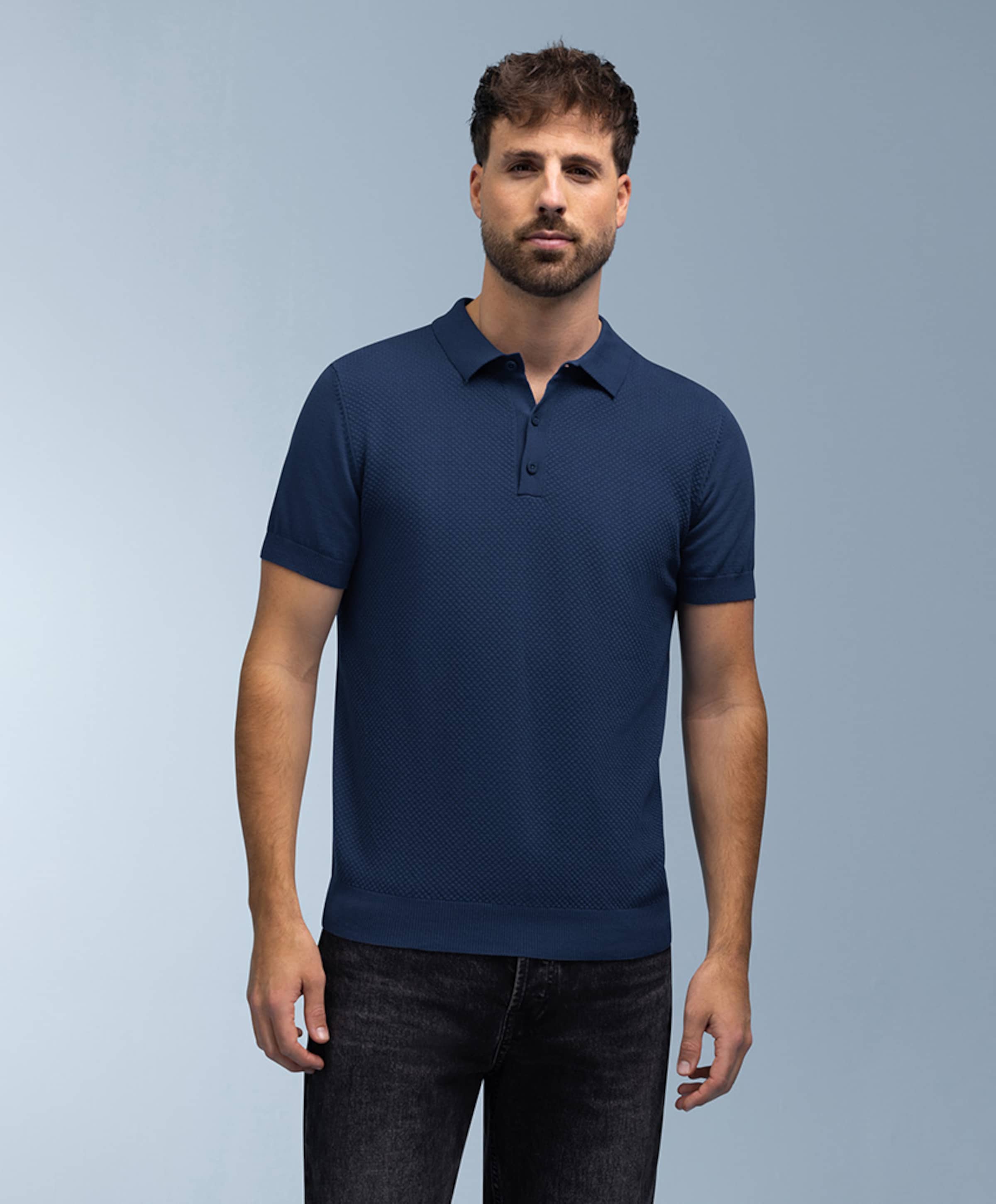 Bluefields Heren polo blauw