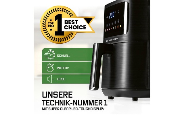 GOURMETmaxx Heissluftfritteuse »AirGenius S 4,5 l« 1500 W