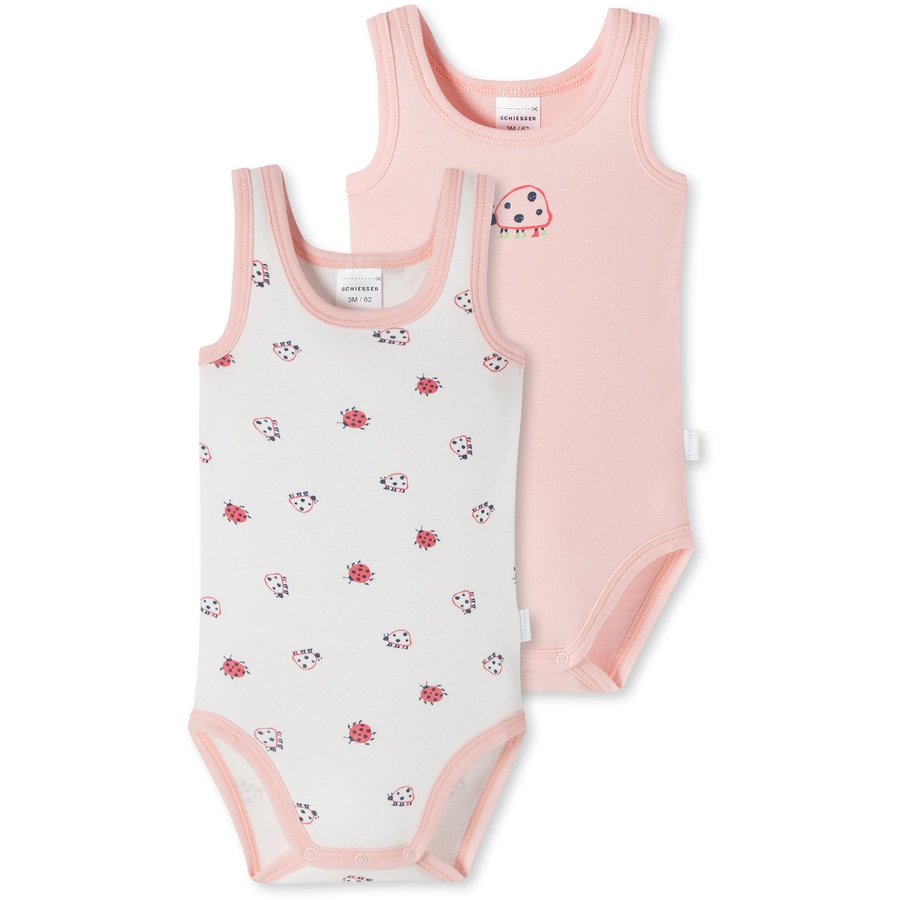 Schiesser Body Natural Love Organic Cotton rosa, weiß