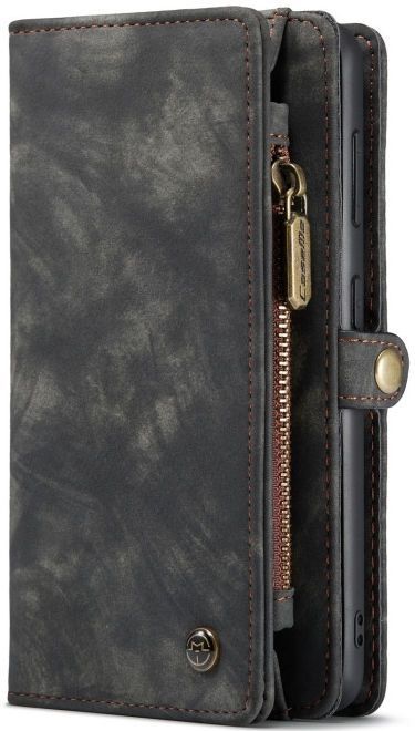 CaseMe - 008 - Hoesje - Zwart - Samsung Galaxy S21 FE - 2-in-1 Book Case en Back Cover