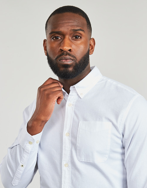 Jack & Jones - JJEOXFORD SHIRT LS - Blanc