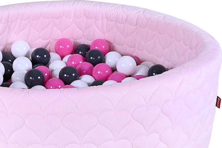 Knorrtoys® Bällebad »Soft, Heart Rose« mit 300 Bällen creme/Grey/rose; Made in Europe