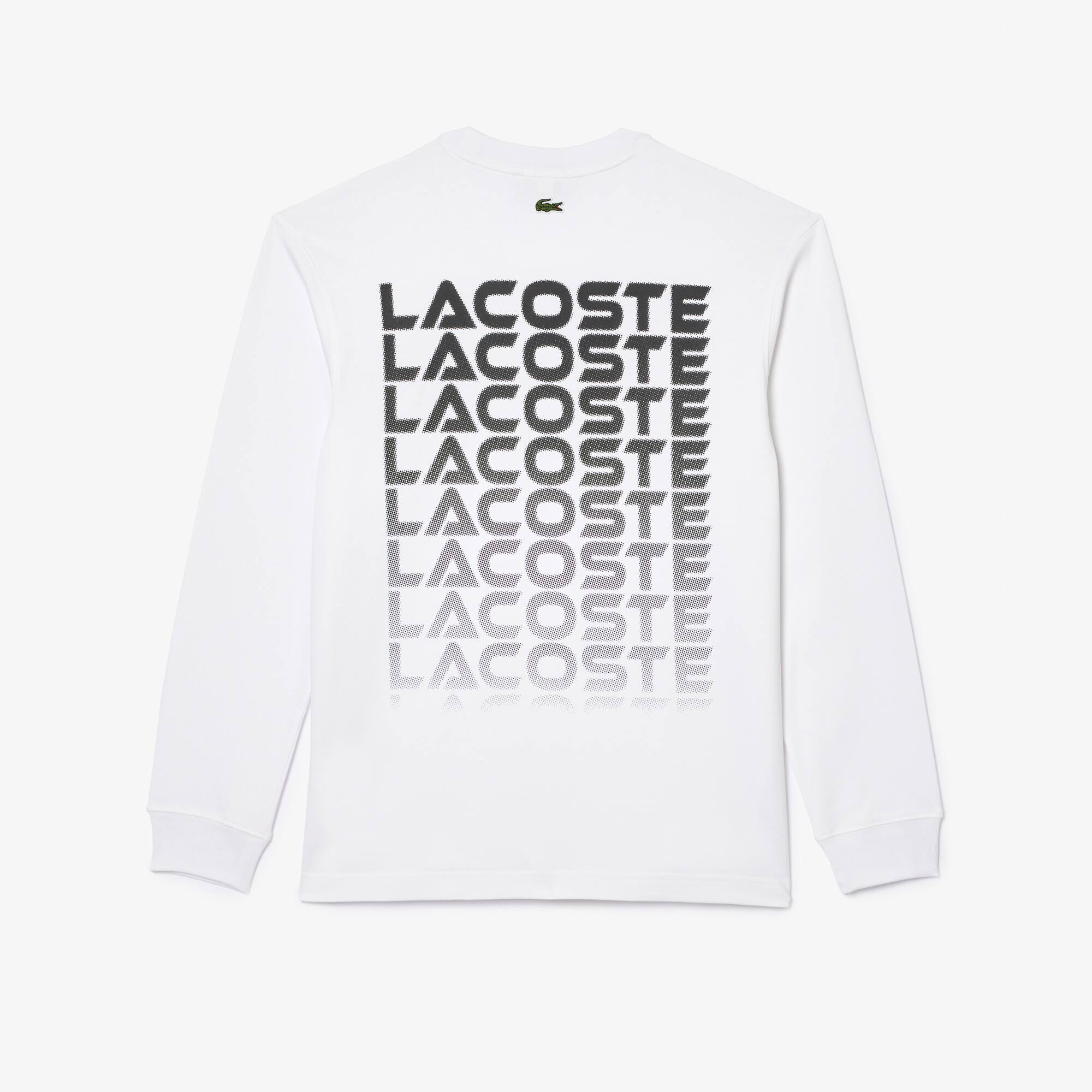 Langärmeliges T-Shirt mit Logo T-Shirts - Weiss - Lacoste - Unisex