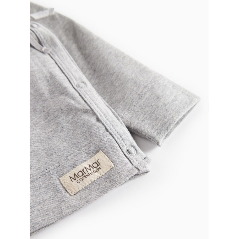 Køb MarMar Modal New Born Light Grey Melange Tut Slå-Om LS Bluse
