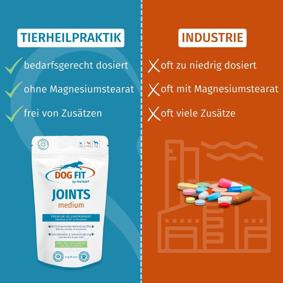 DOG FIT by PreThis® JOINTS » Natürliches Gelenkpräparat für Hunde (medium)