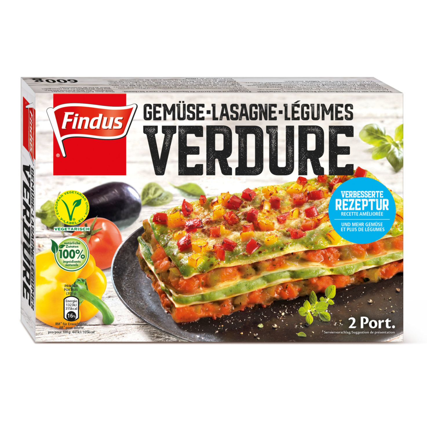 Findus Lasagne mit Gemüse
