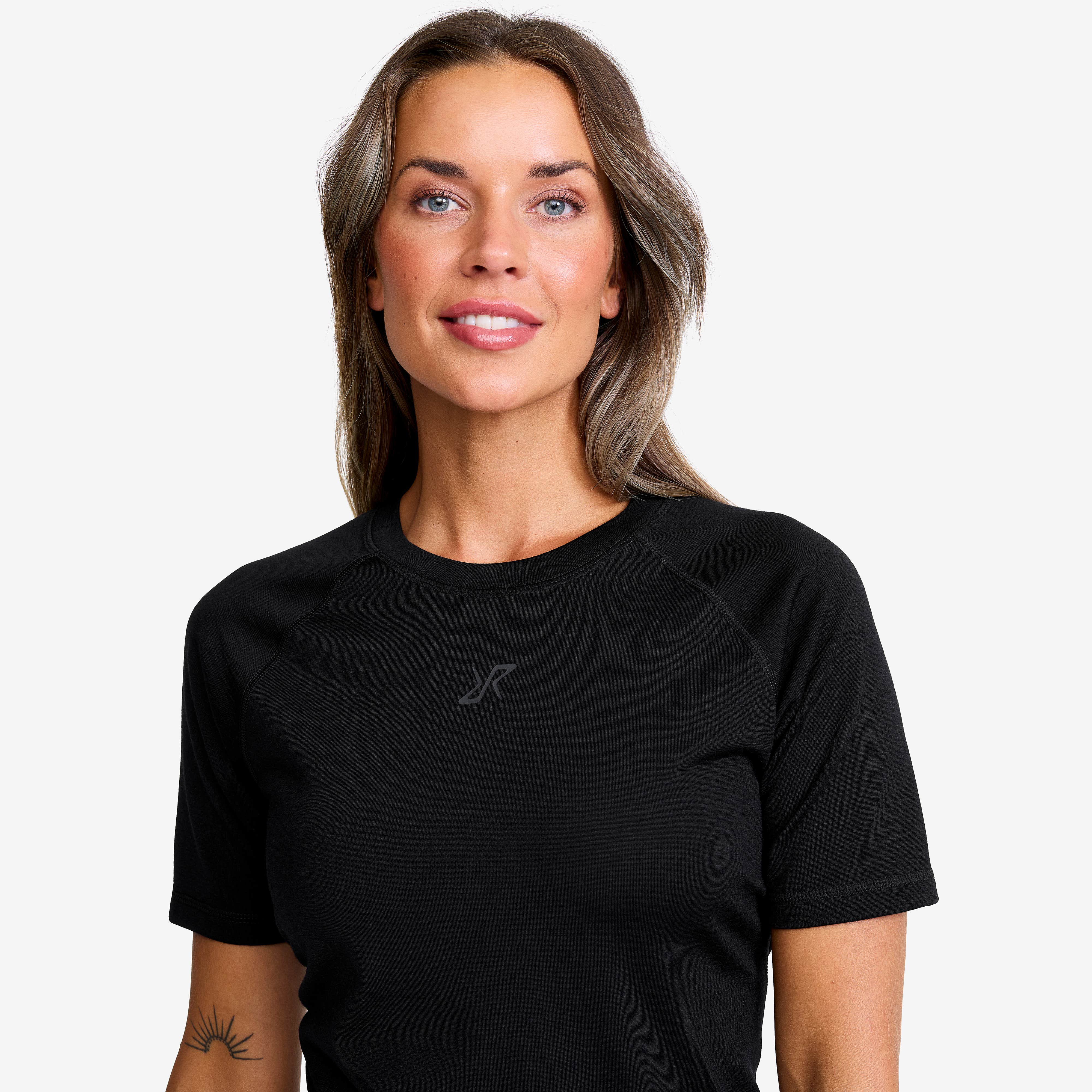 Mount Merino Short-sleeved Top Dame Black