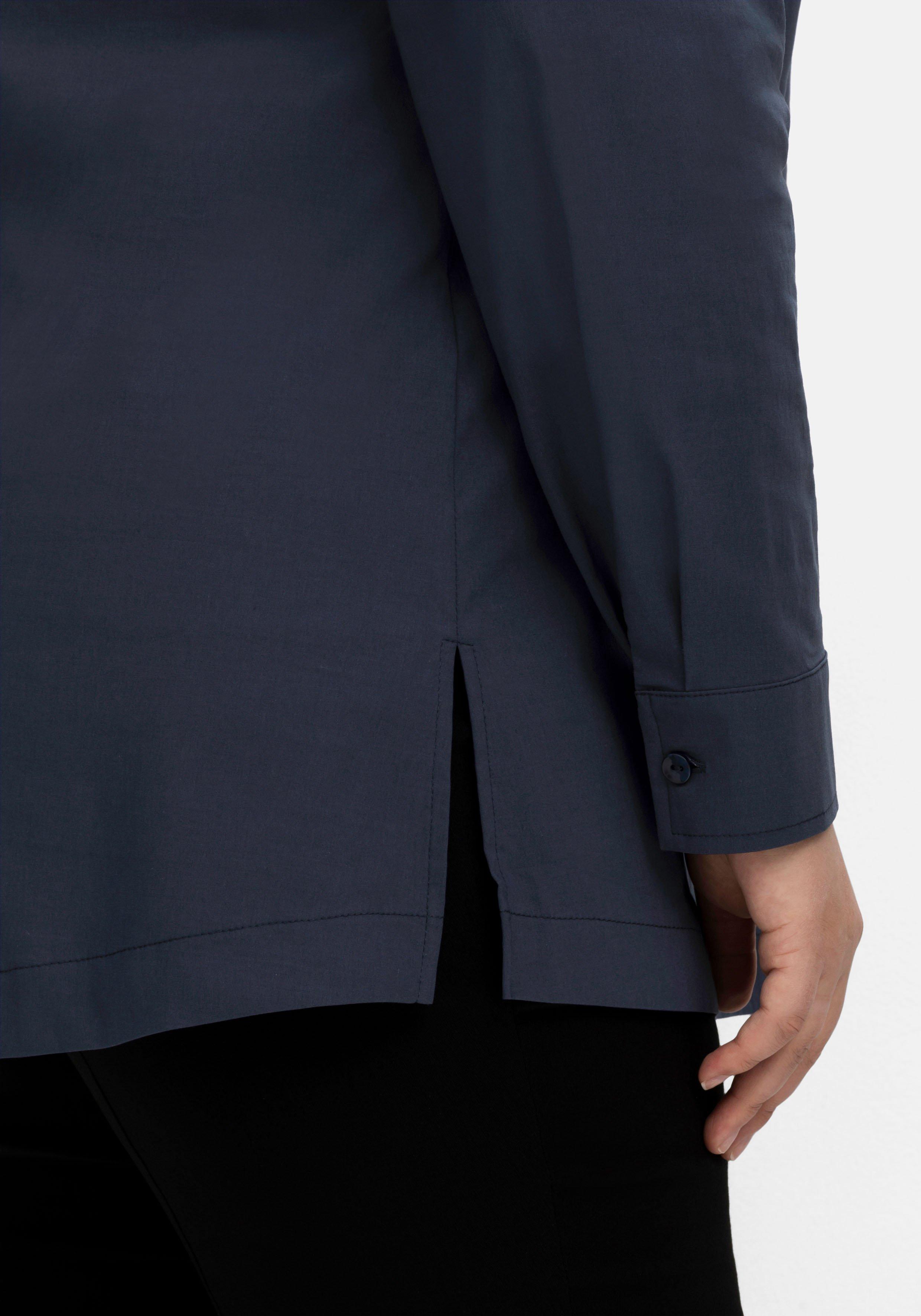 Hemdbluse mit verdeckter Knopfleiste