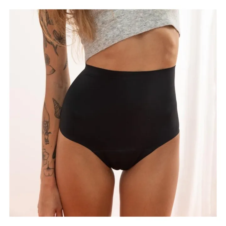 Smoon Culotte Menstruelle Taille Haute - Flux Moyen | Noir
