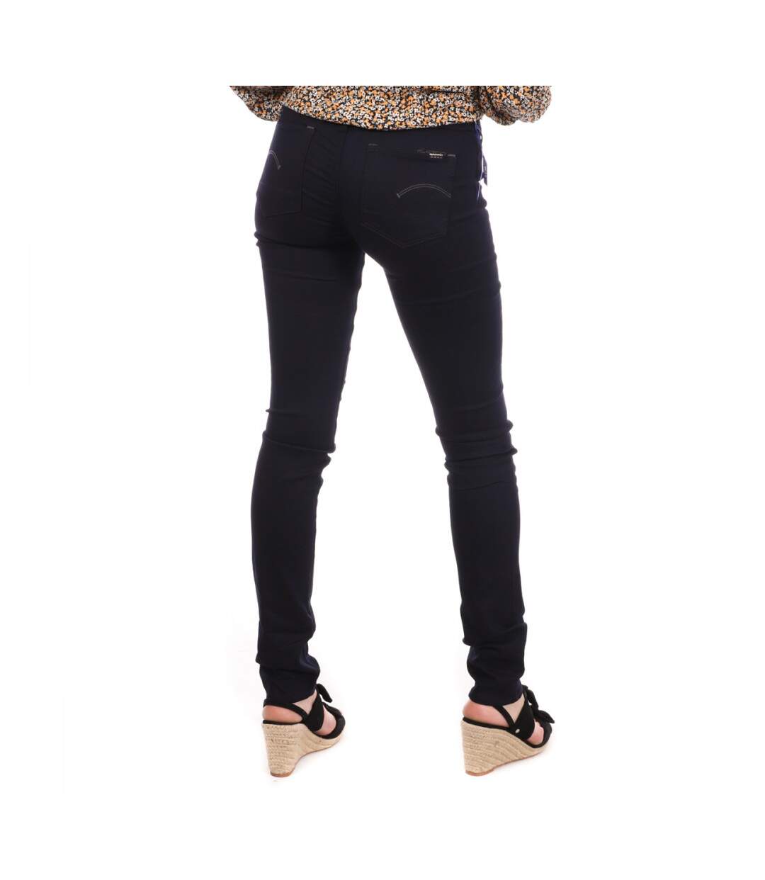 Jean Skinny marine foncé Femme G-Star 3301 Contour
