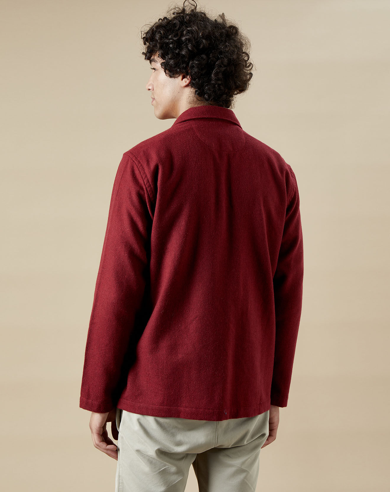 Hartford Veste en Laine mélangée Perry bordeaux