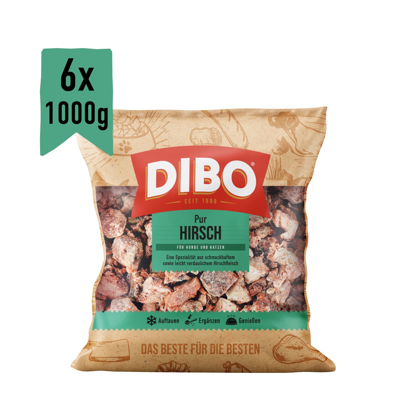 DIBO Frostfutter Hirsch 6x1 kg