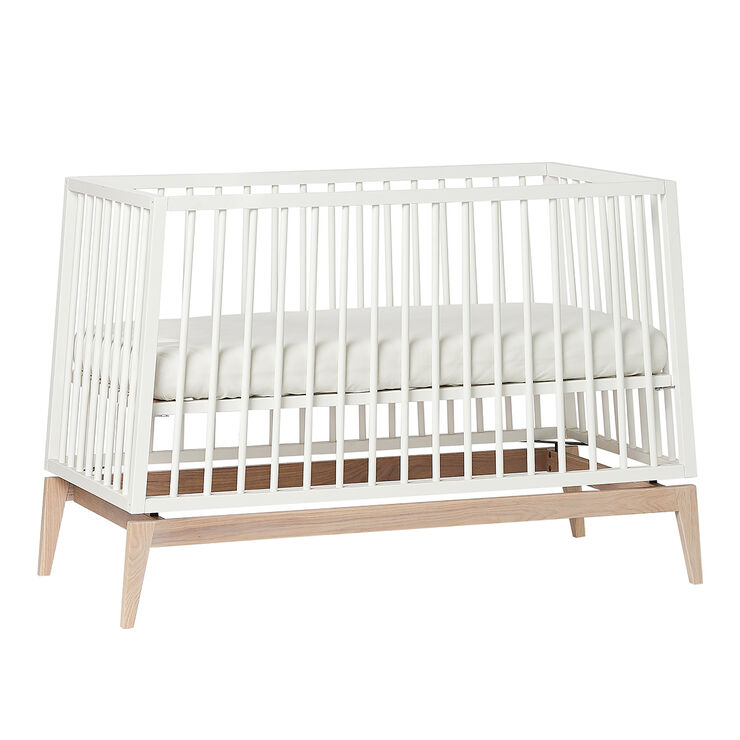 Leander Luna babyseng, 120x60 cm, Hvid/Eg