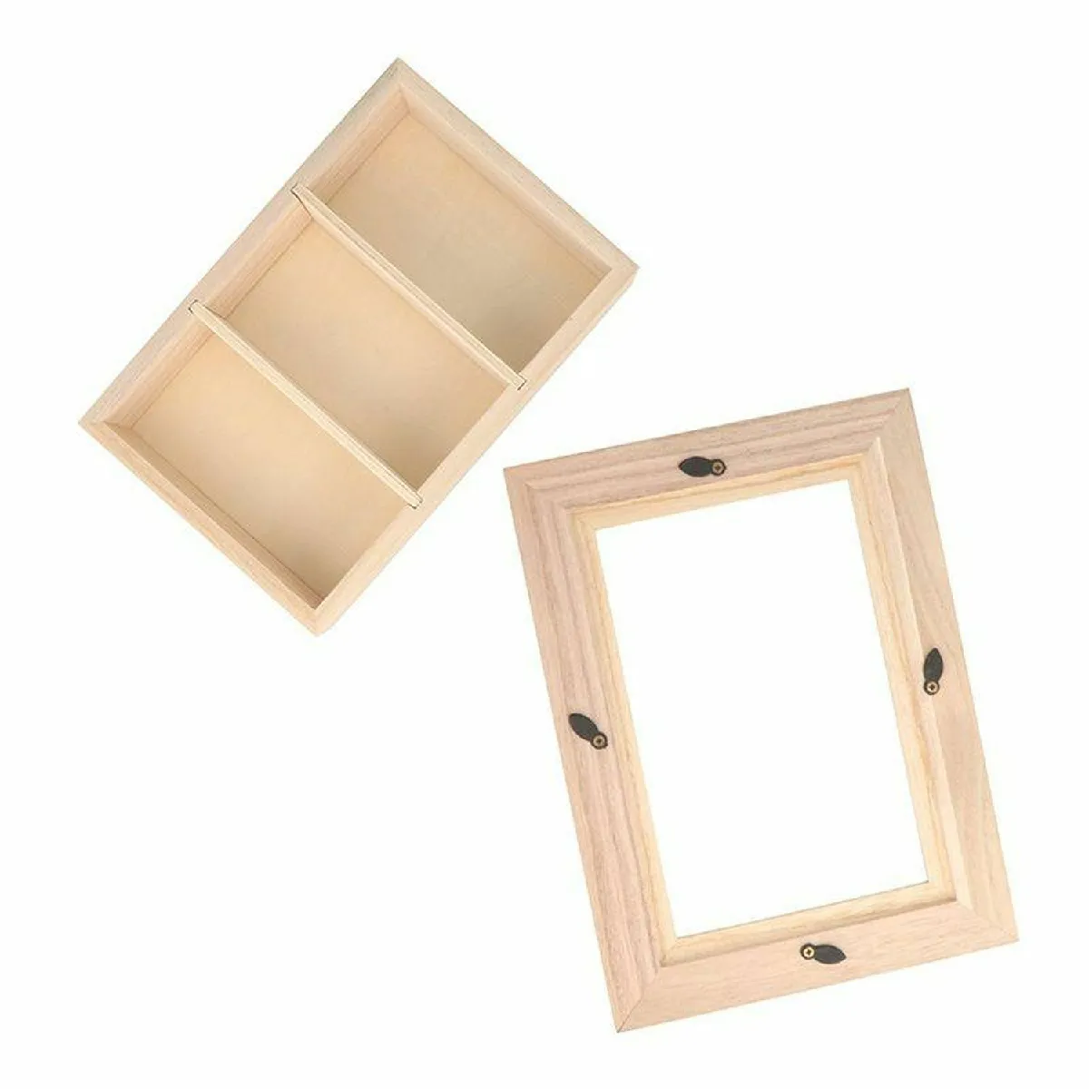 Artemio 2 petites vitrines bois et plexiglas