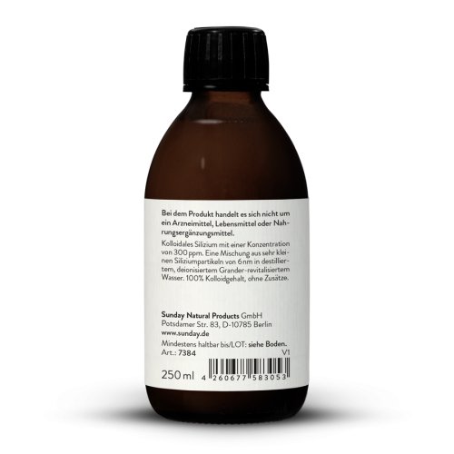 Sunday Natural Products  Kolloidales Silizium100% Kolloidal300 PPM