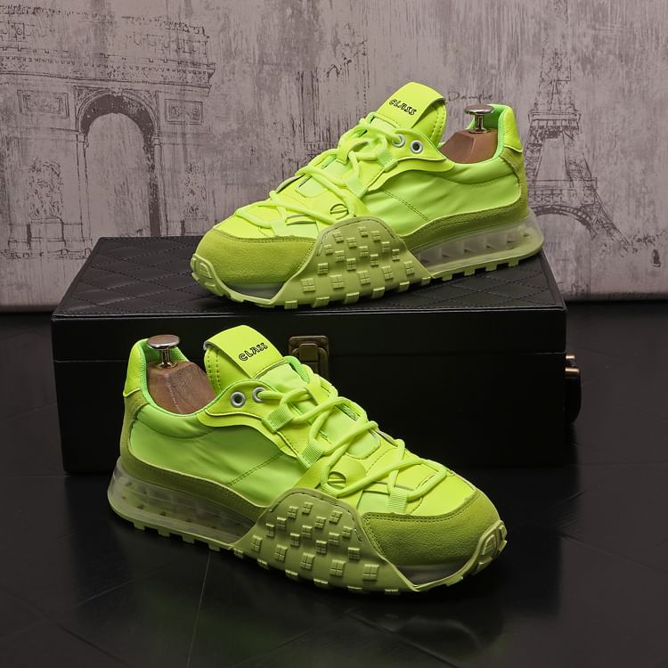 Mr Ozera - Platform veterschoenen van imitatieleer