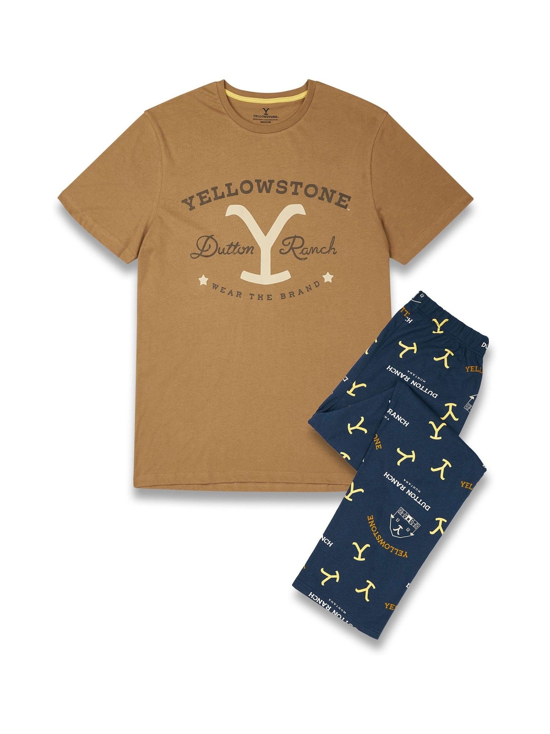 Vanilla Underground Yellowstone Short Sleeve Long Leg Pyjamas Set