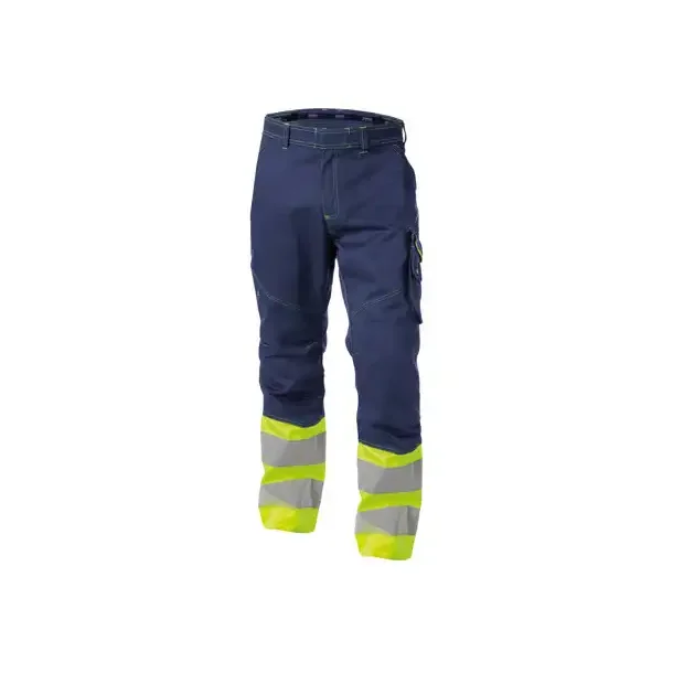 DASSY ® PHOENIX (200810) ARBEJDSBUKSER MED HØJ SYNLIGHED blå og gul