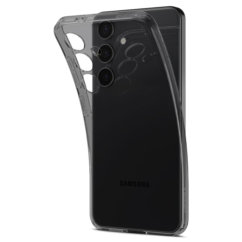 Samsung Galaxy S24 Liquid Crystal Case Gummi Hülle (ACS07344) - Space Crystal (Grau / Transparent)