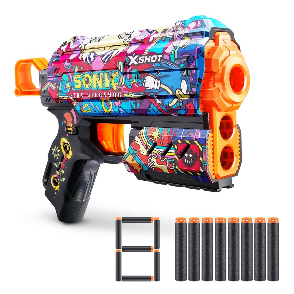 S001-X-SHOT-SKINS-FLUX(8 Darts) SONIC Assorteret