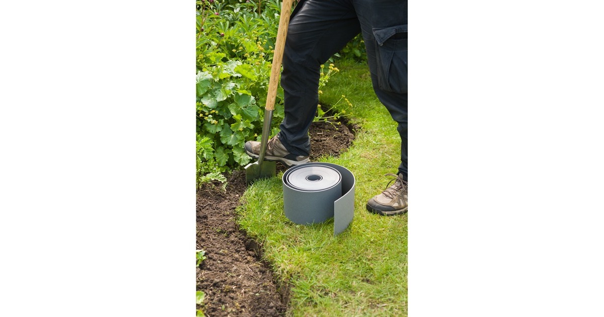 NatureBorderrand H15cm x 10M begrenzing  (Grijs)