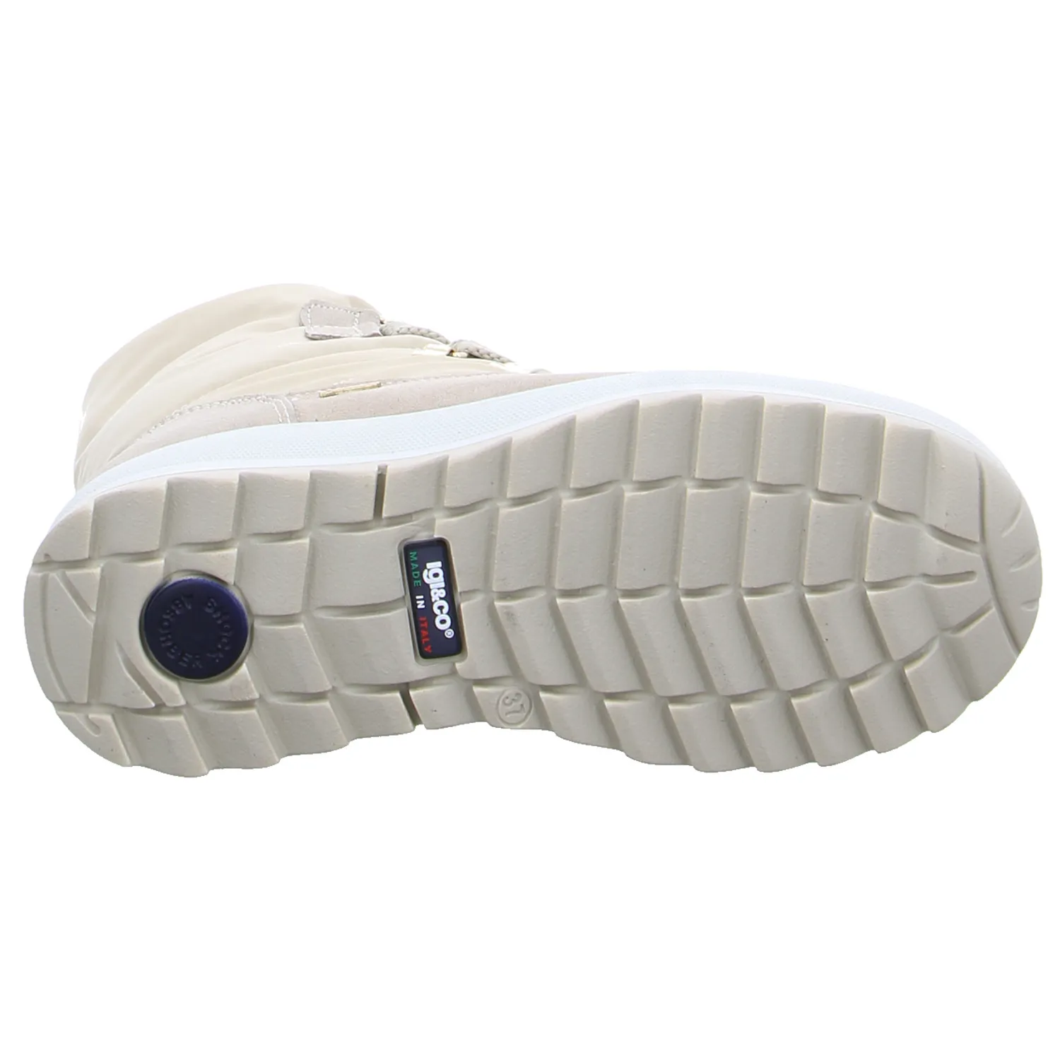 IGI & CO Snowboot Offwhite Leder  mit Gore-Tex