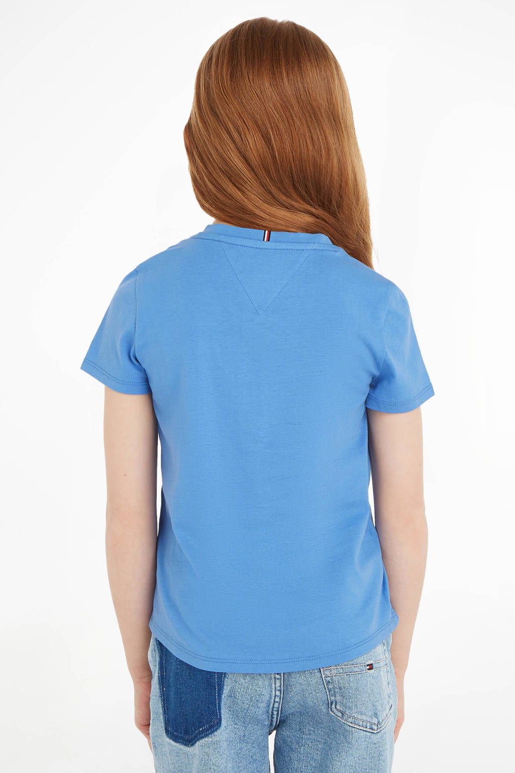 Tommy Hilfiger T-shirt met logo lichtblauw