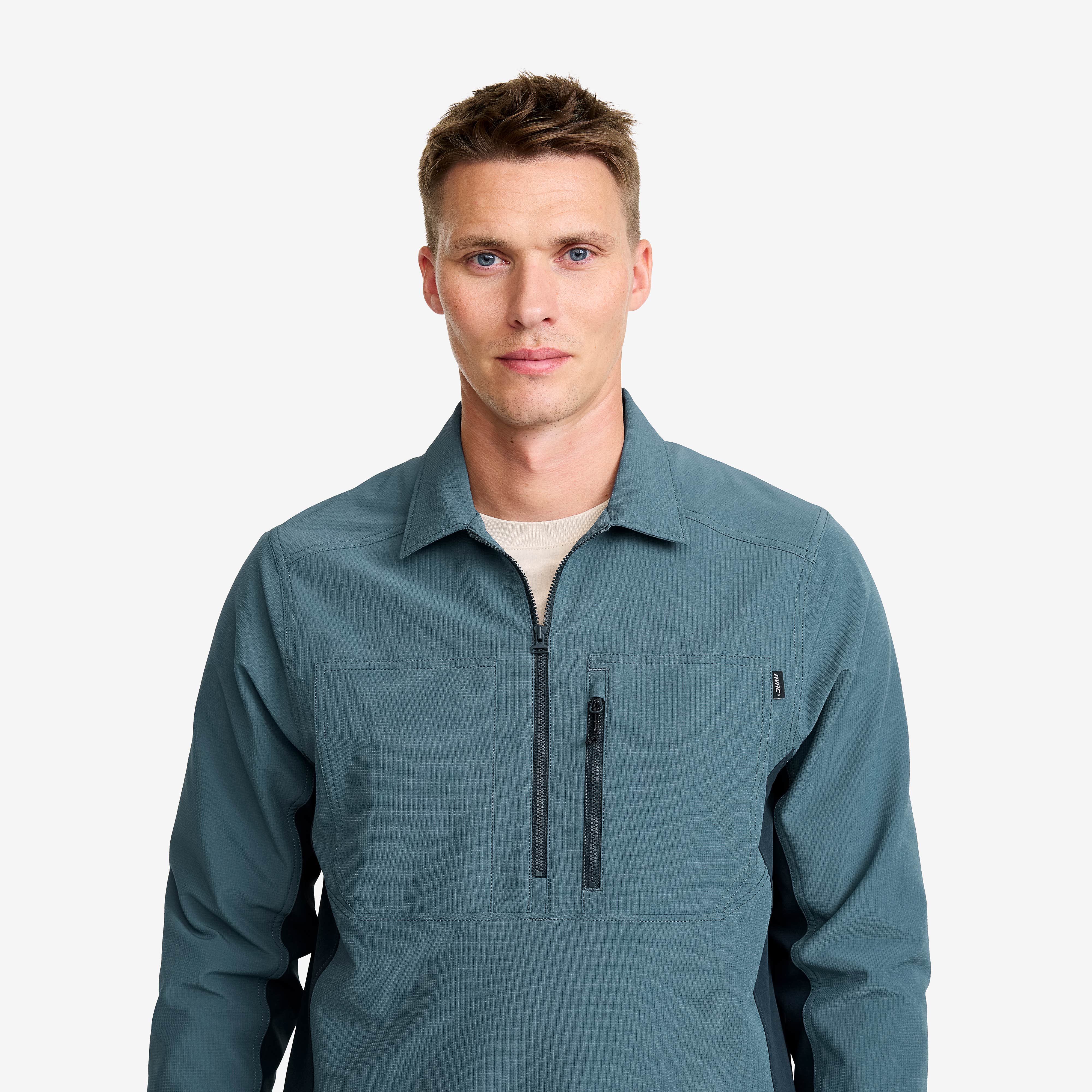 Ridge Half-zip Stretch Shirt Herre Blueberry/Orion Blue